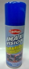 CarPlan Max Vision"спрей е идеален за употреба по време на зимно и лятно шофиране.Силното действие на  
пяната бързо и качествено премахва наслоявания от прах и замърсявания,пръски от 
киша и кал,и полепнали насекоми по 
стъклата.Предоставя кристално чиста видимост.
Цена-6лв/200мл. 